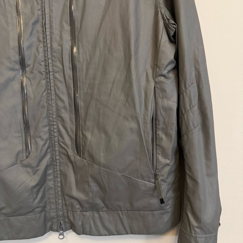 Puma Windbreaker Jacket Gray Large - image 5
